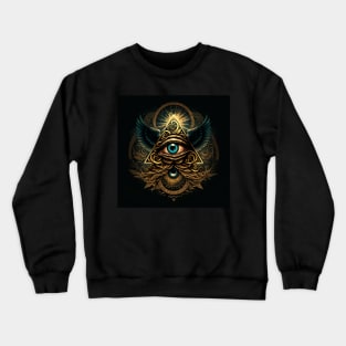 illuminati-inspired, eye Crewneck Sweatshirt